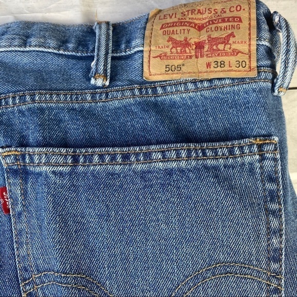 - Levis 505 Men’s Straight Fit Sz 38 - Picture 4 of 5